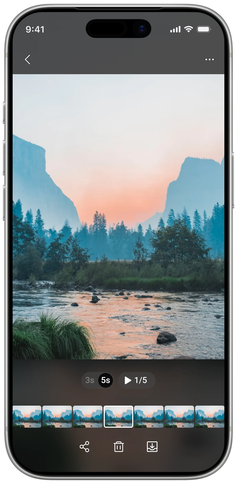 XIAN action camera companion app — mockup screen 2 of 13.