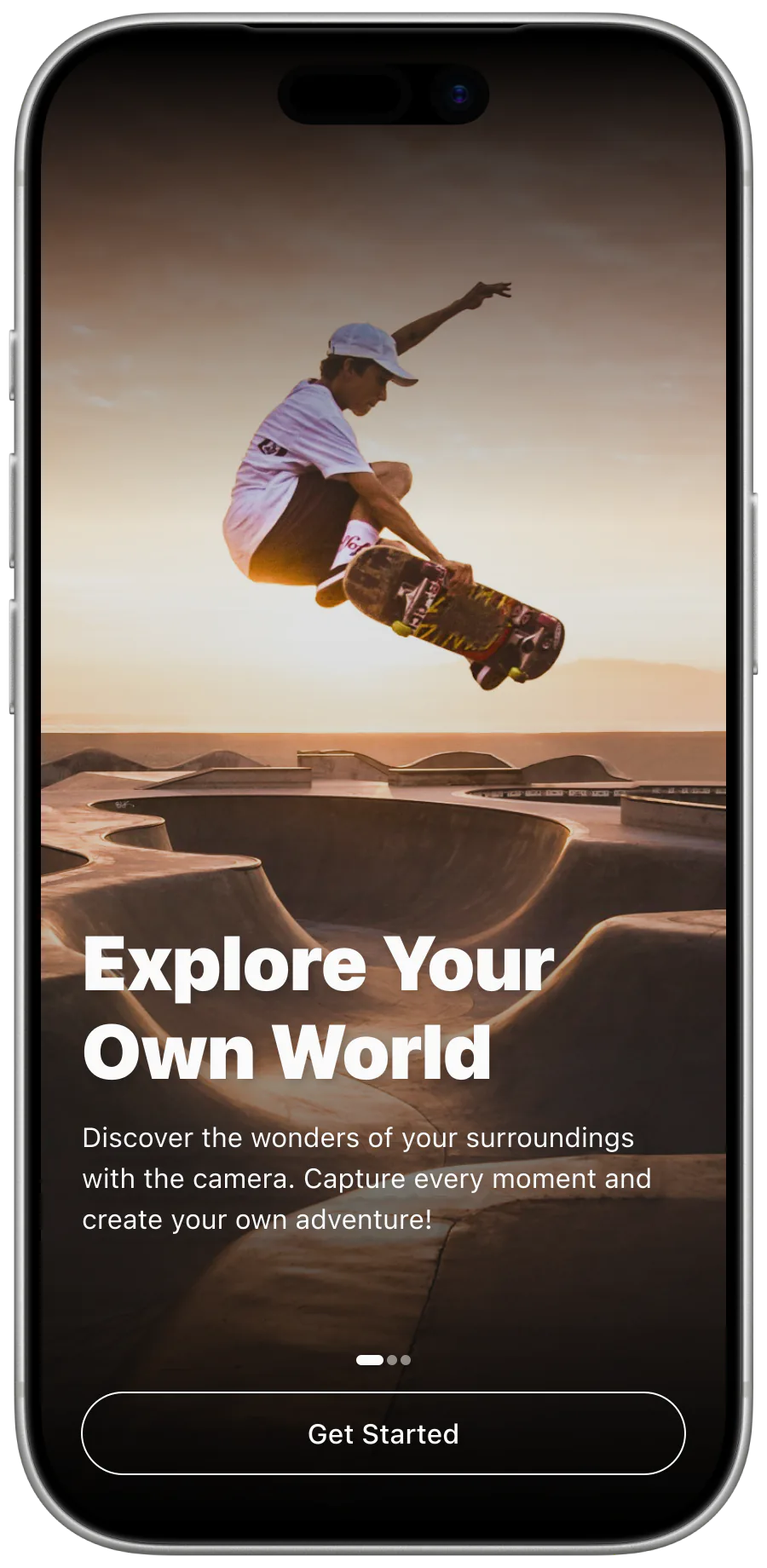 XIAN action camera companion app — mockup screen 6 of 13.
