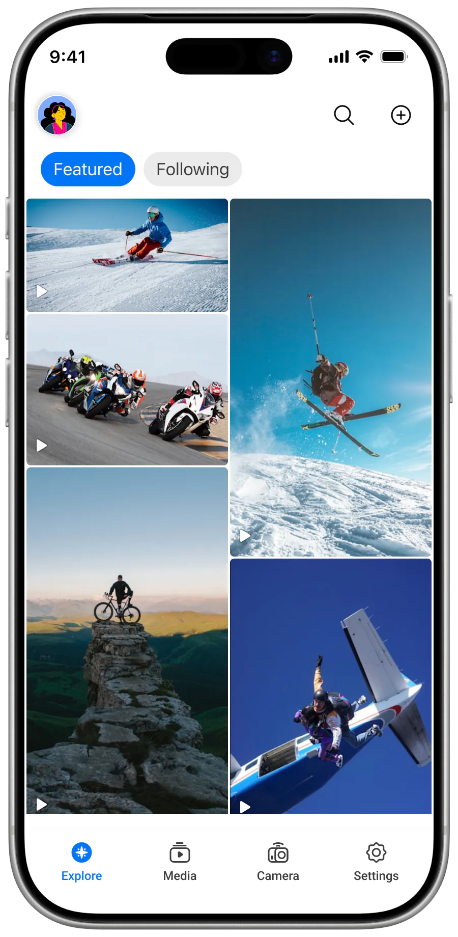 XIAN action camera companion app — mockup screen 11 of 13.